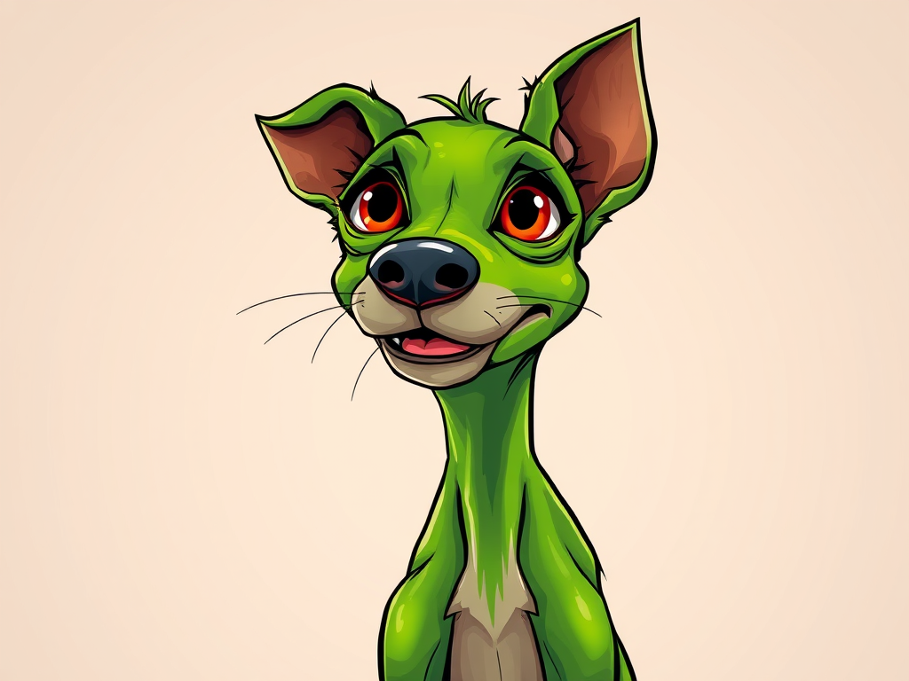 El perro verde